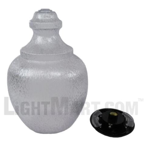 Worthington LED Light Pole Kit with Economy Acorn Fixture 4 Inch Diameter Light Pole -Direct Burial PKW041
