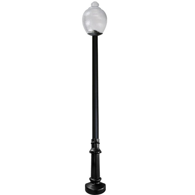 Worthington LED Light Pole Kit with Economy Acorn Fixture 3 Inch Diameter Light Pole - Direct Burial PKW033