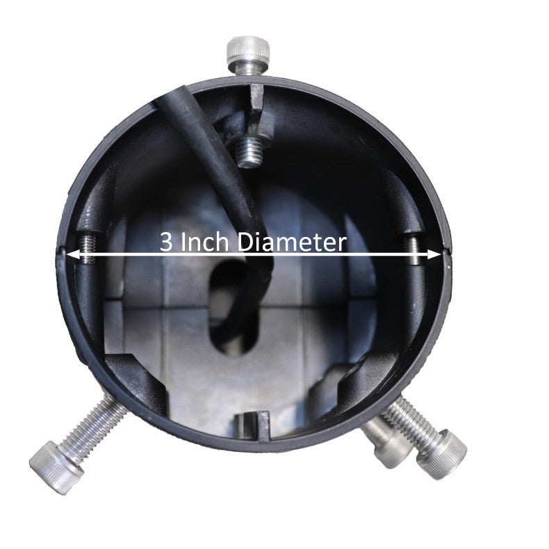 Halo Style Direct Burial LED Pole Kit with 75 Watt LED and 3 Inch Diameter Round Pole