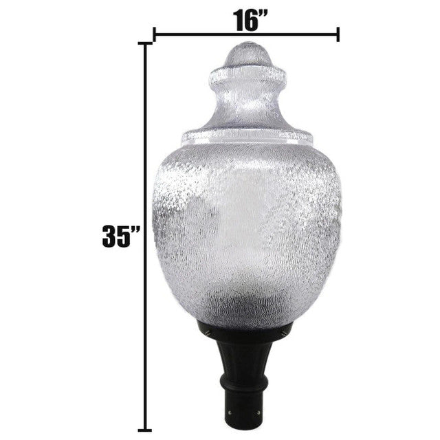 Wexford LED Light Pole Kit with Standard Acorn Fixture 3 Inch Diameter Light Pole - Direct Burial PKWX32